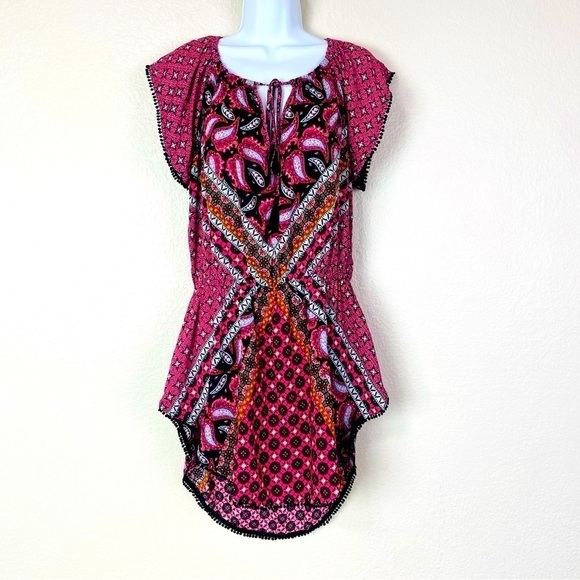 Victoria’s Secret Paisley Patchwork Colorful Swim Coverup Size M - Picture 1 of 9
